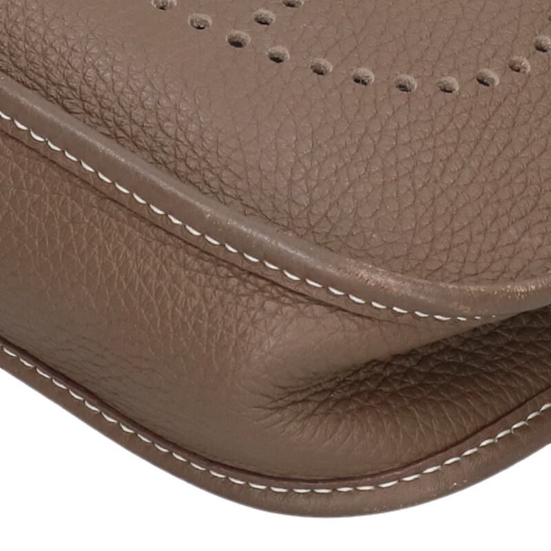 Hermes Evelyne TPM Etoupe Leather Shoulder — view 4