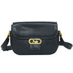 Celine Carriage Shoulder Bag Leather Navy