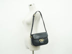 Celine Carriage Shoulder Bag Leather Navy — view 6