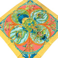 Hermes Scarf Carre 90 Yellow Multi Amazonia Silk