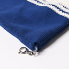 Chanel Tote Bag Pile Large Shopping White Blue — view 8