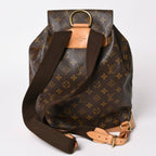 Louis Vuitton Monogram Montsouris GM Vachetta Leather Gold Backpack — view 2