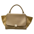Celine Handbag Gray Beige Leather