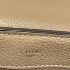Celine Handbag Gray Beige Leather — view 9
