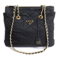 Prada Re Edition Chain Shoulder Bag Black