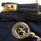 Prada Re Edition Chain Shoulder Bag Black — view 6