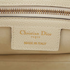 Dior Leather Saddle Bag Shoulder White Latte — view 7