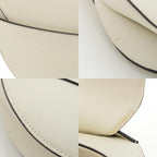 Dior Leather Saddle Bag Shoulder White Latte — view 9