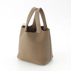 Hermes Picotin Lock Taurillon Handbag Gold Etoupe — view 2