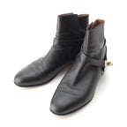 Hermes Neo Kelly Leather Silver Boots Shoes Shorts Black Brown 38