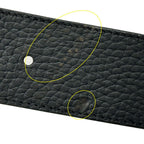 Louis Vuitton Belt Leather Ceinture Reversible Black Brown Gold 85 34 Logo Adult — view 7