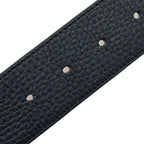 Louis Vuitton Belt Leather Ceinture Reversible Black Brown Gold 85 34 Logo Adult — view 8
