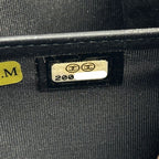 Chanel Wallet CC Logo Lambskin Black Silver Zip Around Studs — view 7