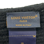 Louis Vuitton Knit Cap Wool Vini LV Head Line Black White — view 4