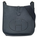 Hermes Evelyne 1 Shoulder Bag Veau Epsom Blue Navy Gold