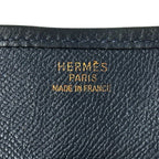 Hermes Evelyne 1 Shoulder Bag Veau Epsom Blue Navy Gold — view 6