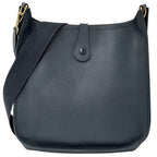 Hermes Evelyne 1 Shoulder Bag Veau Epsom Blue Navy Gold — view 2