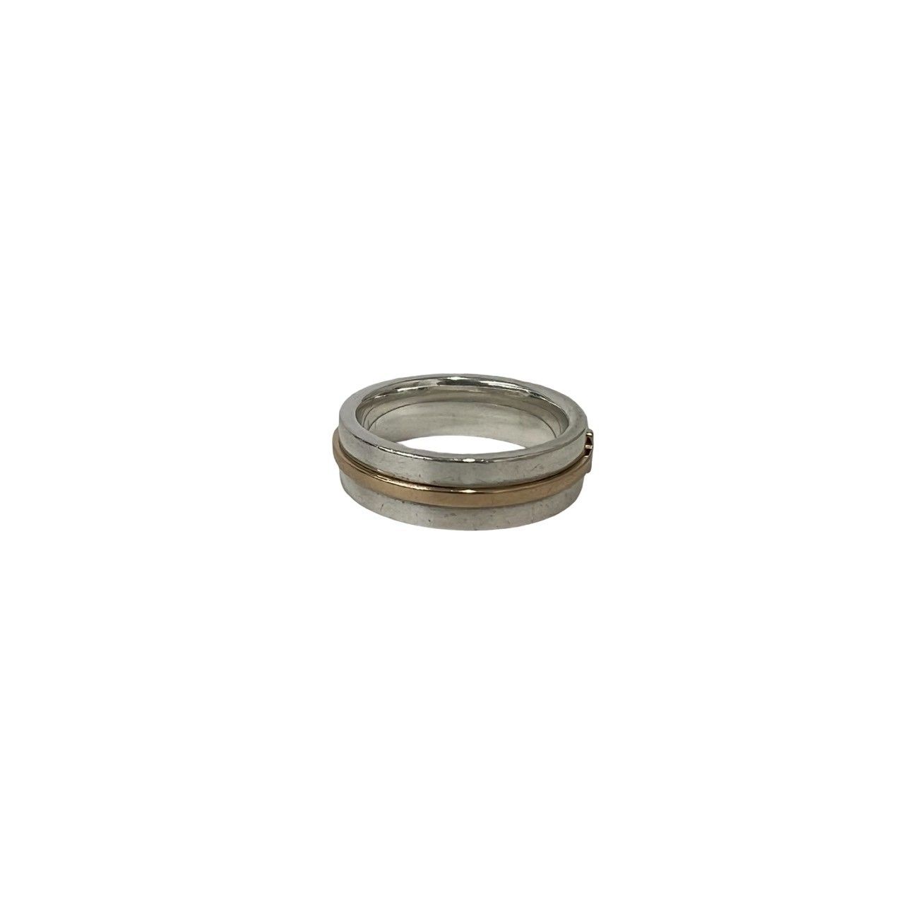 Tiffany & Co T Two Narrow Ring 925 Sterling Silver Gold — view 5