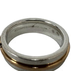 Tiffany & Co T Two Narrow Ring 925 Sterling Silver Gold — view 3