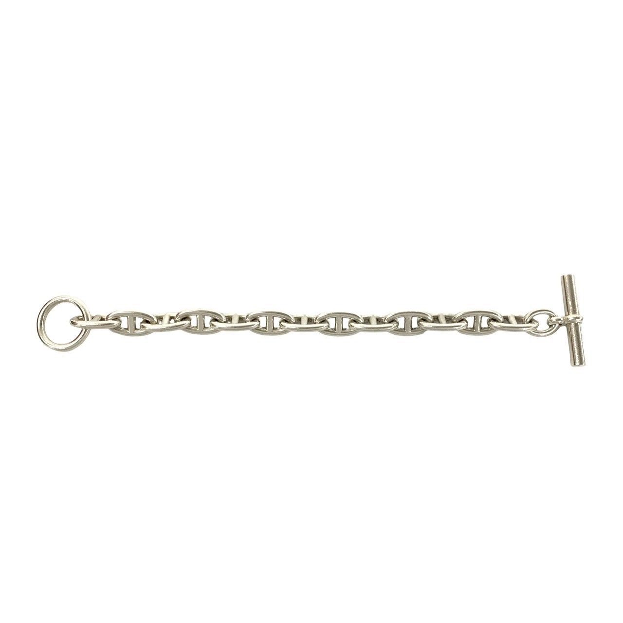 Hermes Chaine D'ancre GM 13 Frame Bracelet 925 Sterling Silver — view 4