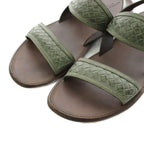 Bottega Veneta Intrecciato Sandals Strap Leather 44 Khaki Brown — view 6
