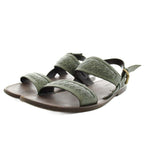 Bottega Veneta Intrecciato Sandals Strap Leather 44 Khaki Brown