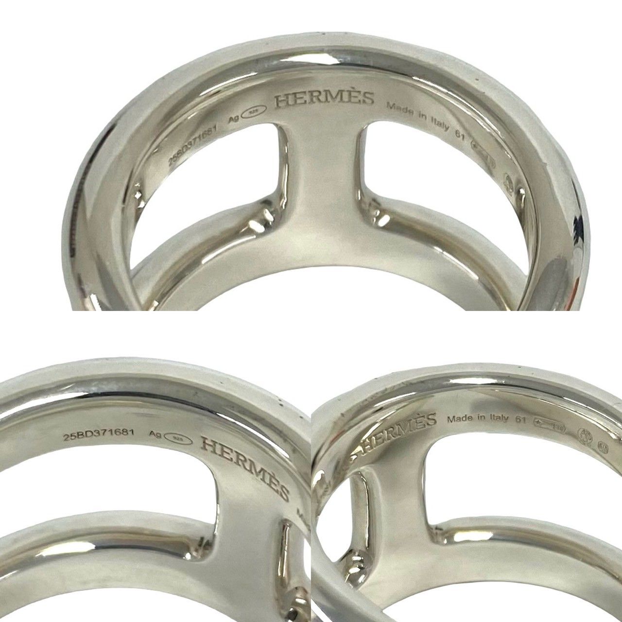 Hermes Osmose GM Ring 925 Sterling Silver — view 3
