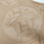 Hermes Heaven Cashmere Shawl New Libris Brown Scarf — view 5