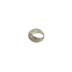 Hermes Vintage Leaf Ring 925 Sterling Silver — view 4