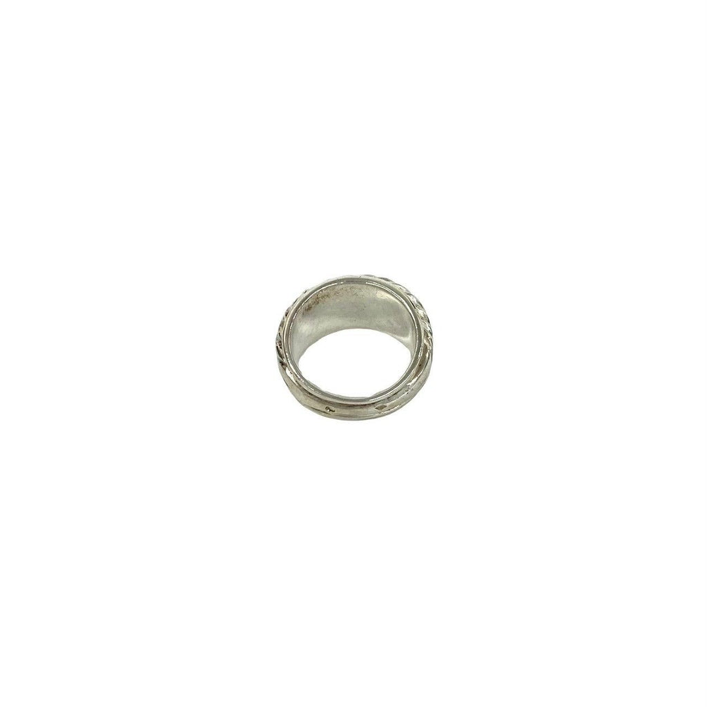 Hermes Vintage Leaf Ring 925 Sterling Silver — view 6