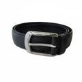 Louis Vuitton Taiga Ceinture Ellipse Belt Leather Black Silver 90