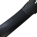 Louis Vuitton Taiga Ceinture Ellipse Belt Leather Black Silver 90 — view 4