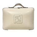 Fendi Suitcase Leather Handbag Ivory