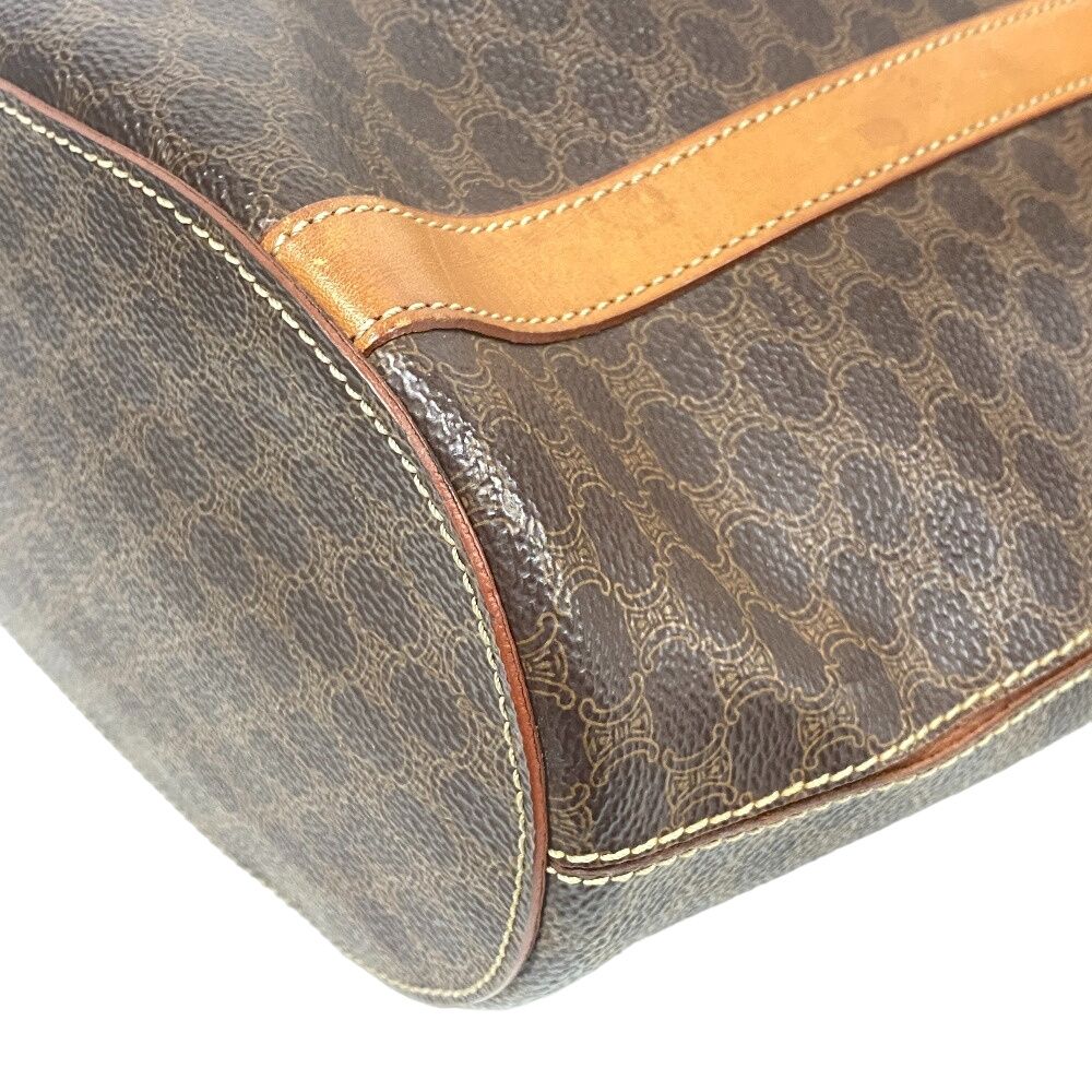 Celine Shoulder Macadam Leather Tote Brown — view 3