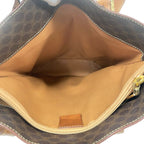 Celine Shoulder Macadam Leather Tote Brown — view 7