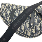 Dior Oblique Saddle Bag Canvas Navy — view 7