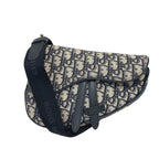 Dior Oblique Saddle Bag Canvas Navy — view 2