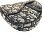 Dior Oblique Saddle Bag Canvas Navy — view 4