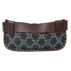 Celine Triomphe Waist Pouch Macadam Denim Belt Bag Blue — view 2