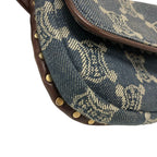 Celine Triomphe Waist Pouch Macadam Denim Belt Bag Blue — view 4