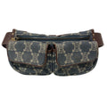 Celine Triomphe Waist Pouch Macadam Denim Belt Bag Blue