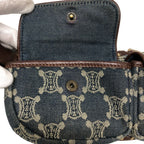 Celine Triomphe Waist Pouch Macadam Denim Belt Bag Blue — view 5