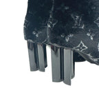 Louis Vuitton Silhouette Line Short Boots Side Gore Monogram Velvet Black — view 5