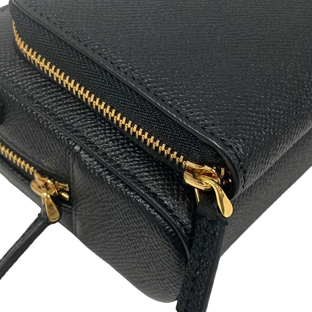 Dior Leather Shoulder Bag Black — view 4
