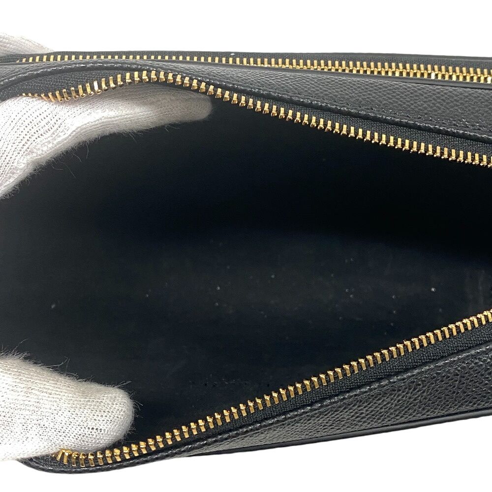 Dior Leather Shoulder Bag Black — view 5