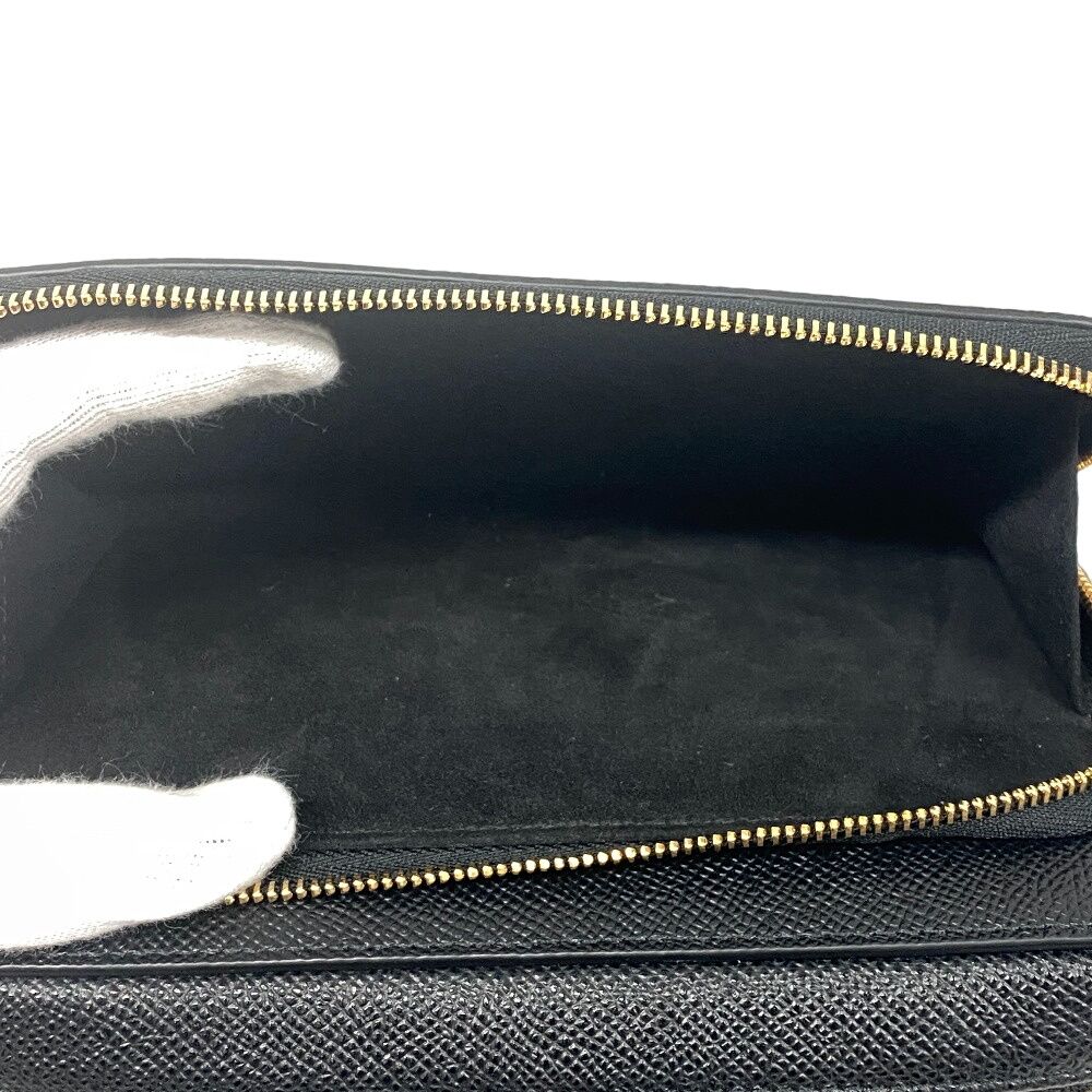 Dior Leather Shoulder Bag Black — view 8
