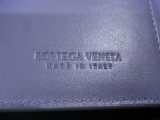 Bottega Veneta Bifold Wallet Intrecciato Purple Leather Silver — view 6