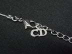 Dior Necklace Silver Metal Logo — view 3