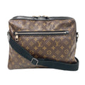 Louis Vuitton Torres Monogram Macassar Leather Shoulder Bag Brown