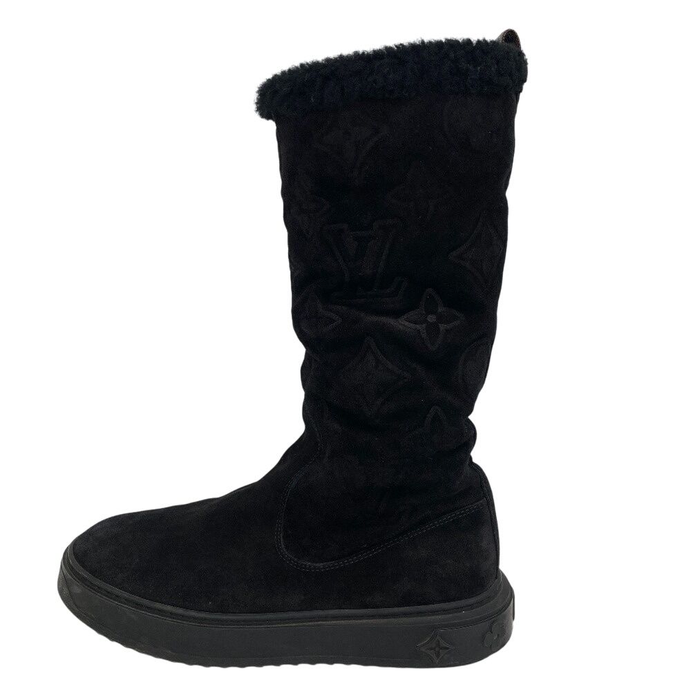 Louis Vuitton Bree the Line Suede Boots Black